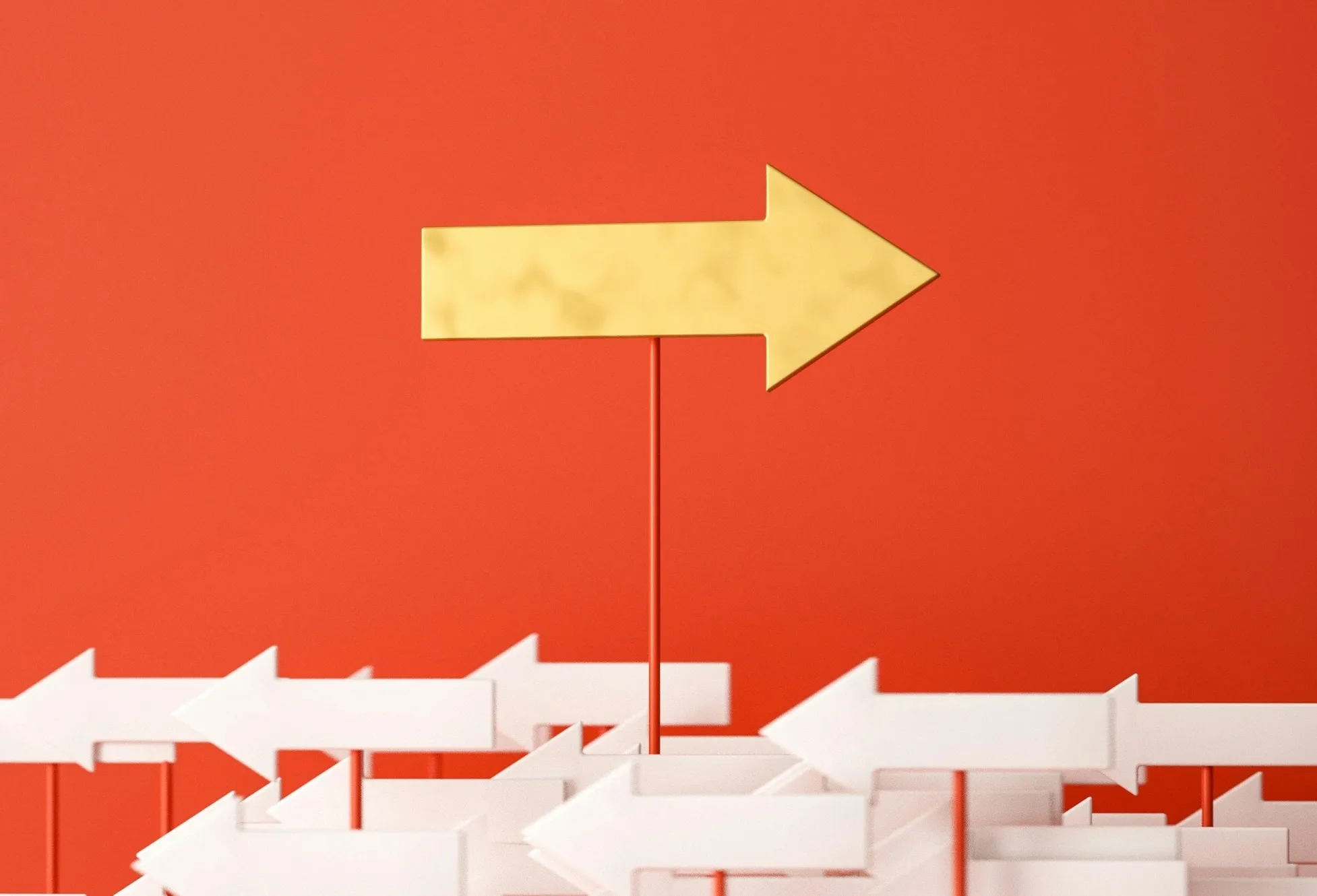 yellow arrow showing direction to the right