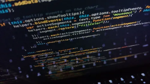 display showing code